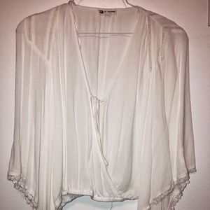 White, lightweight, beachy top